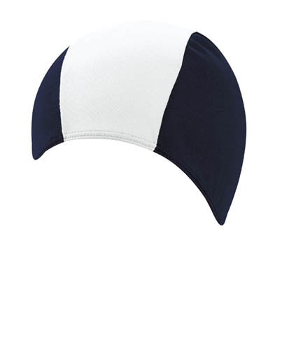 Gorro de natación Beco para hombre | Poliéster | Azul oscuro/blanco/azul oscuro