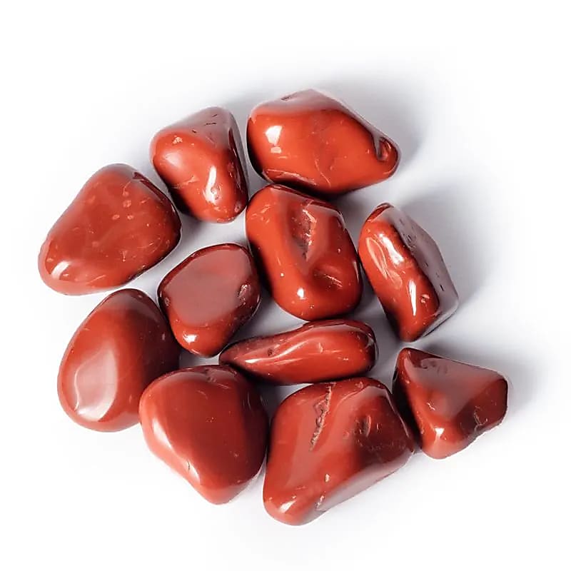 Red Jasper Tumbled Stones A Quality - ±3-8 Cm; ±500 G