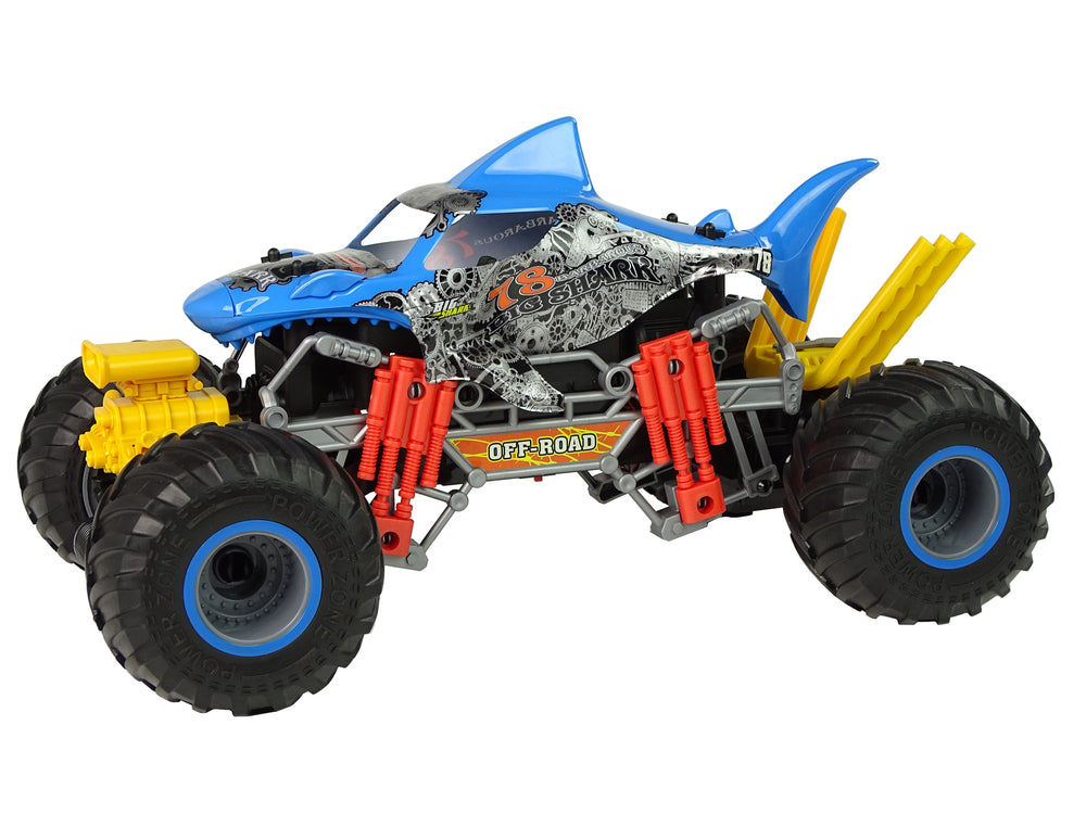 Remote Controlled Shark Terrain Car 1:10 2.4g Blue 15 Km/h Steam