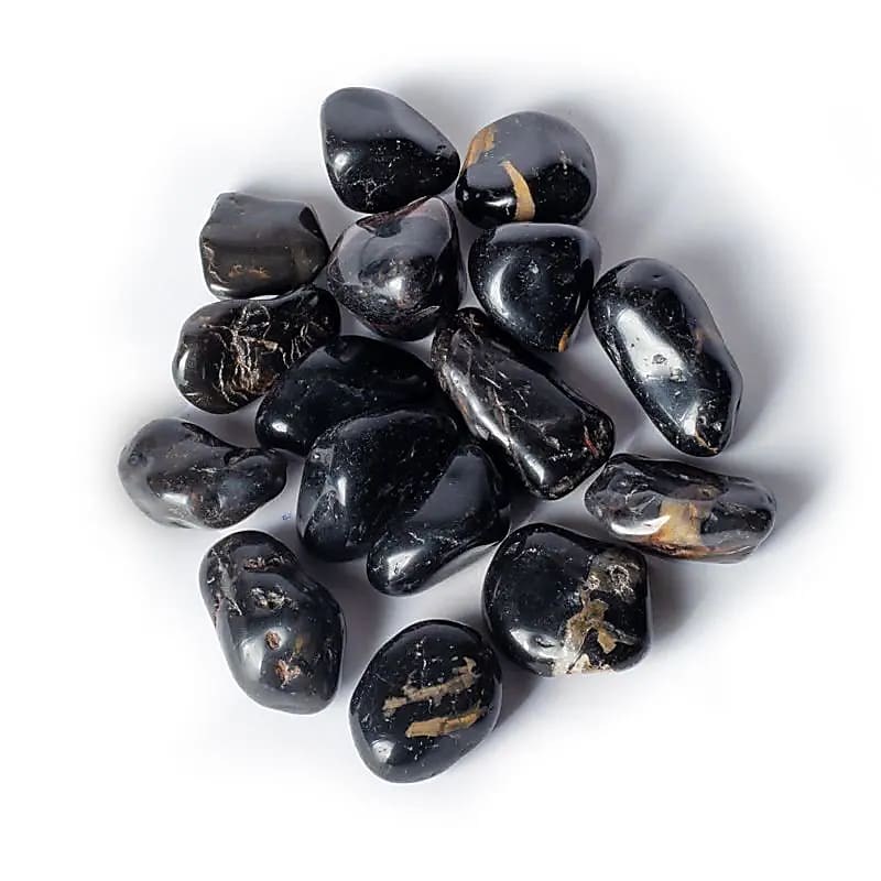 Black Onyx Tumbled Stones A Quality - ±3-8 Cm; ±500 G