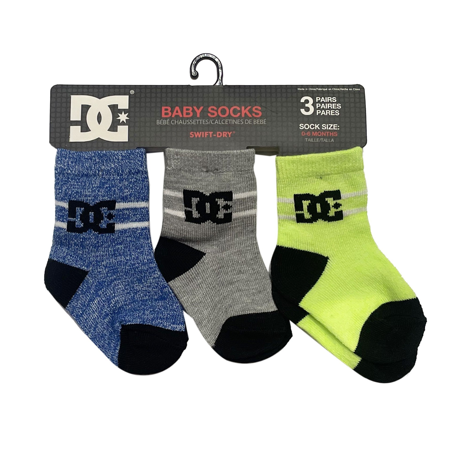 Calcetines Bebé Dc Stripe Crew 83724t Mehrfarbig 0-6 Monate