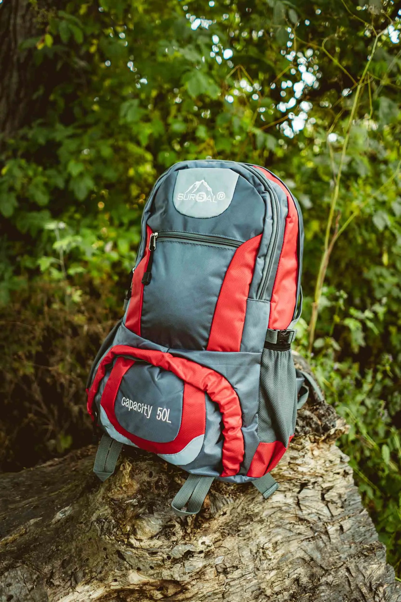 Batoh Sur5al Yukon Turistický batoh 50l Červený