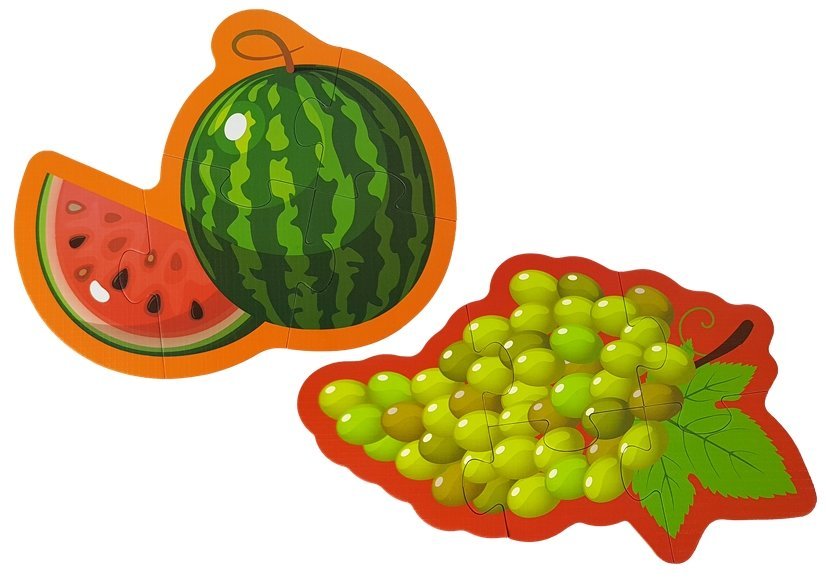 Náučné puzzle pre bábätká Ovocie 5 častí 40 kusov