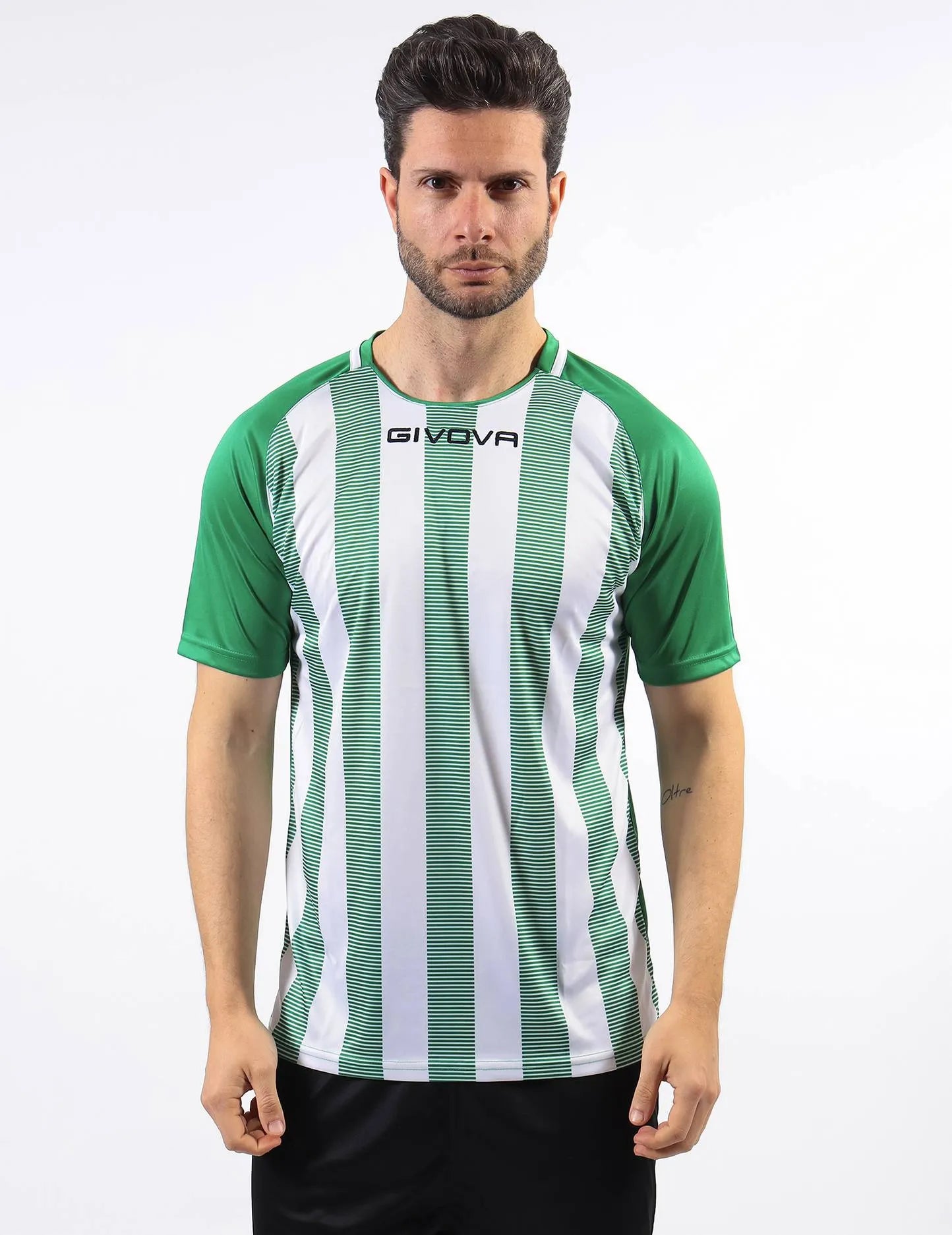 Maglietta sportiva Givova Rugby Verde-Bianco Verde