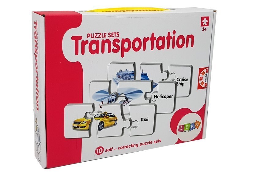 Educational Puzzle Transport Puzzle 10 Connections