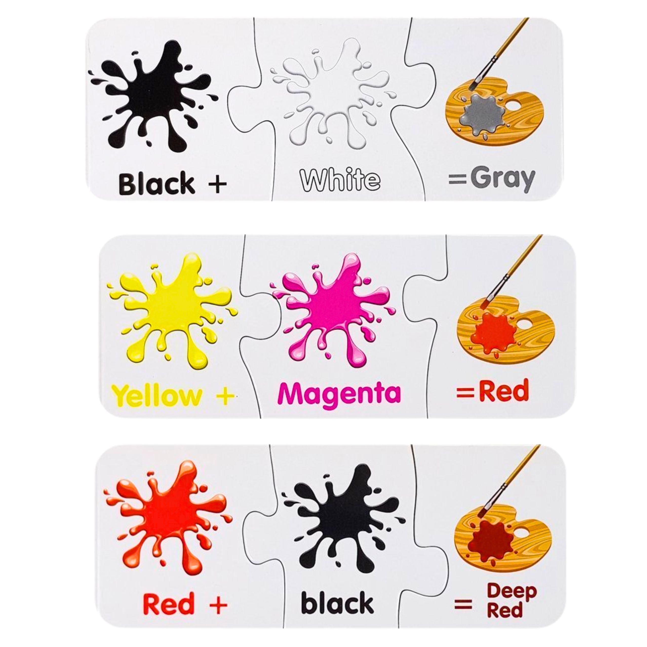 Educational Puzzle Colors In English 10 Connections
