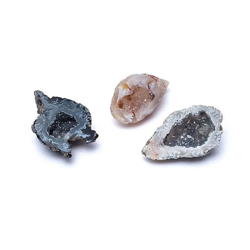Bosca Agate Geode As 20 Go 30 Píosa - ±250g; ±2-5cm