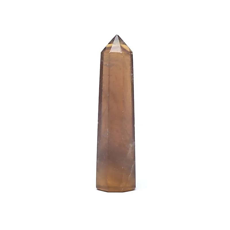 Žlutý fluoritový obelisk --±7,5-10cm - ±7,5-10cm