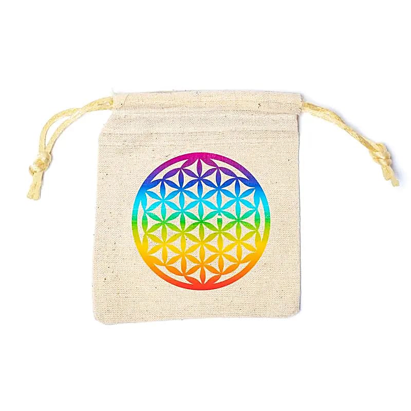Pamut tasak Flower Of Life -- 10 db-os csomag - 10x11cm