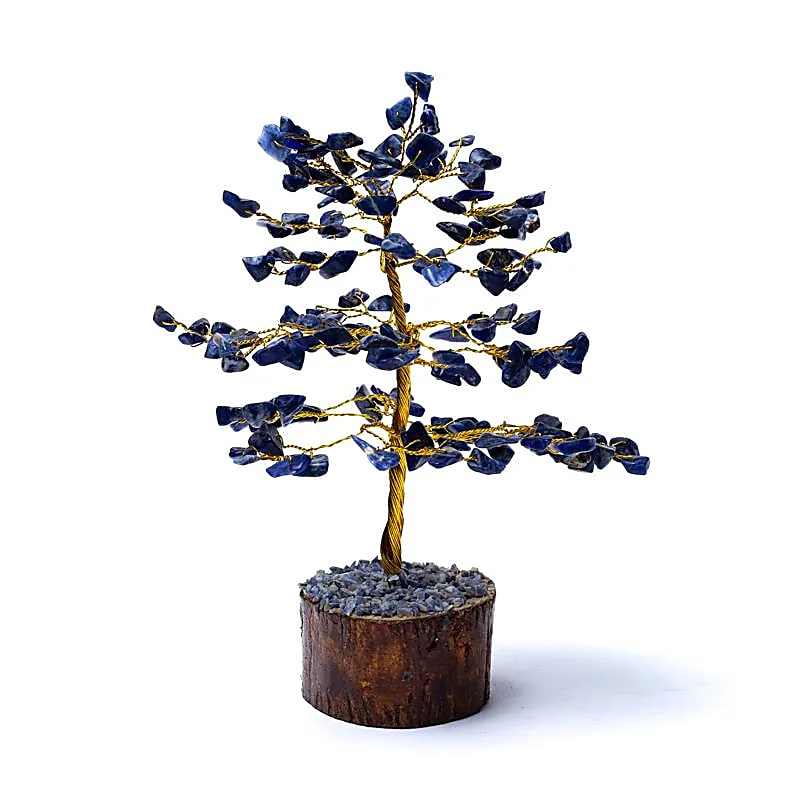 Sodalita de Árvore de Pedras Preciosas - ±18cm