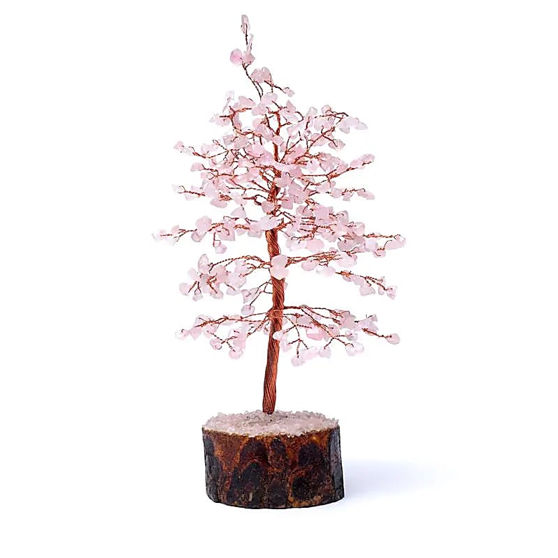Edelsteen Boom Rozenkwarts - ±23cm