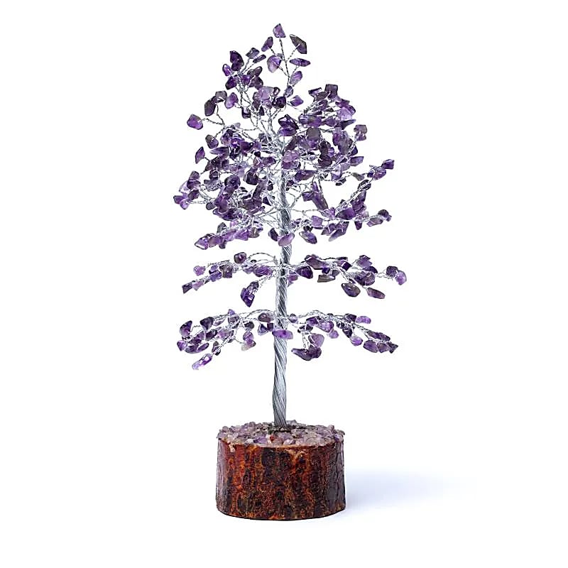 Arbre à pierres précieuses Améthyste - ±23 cm