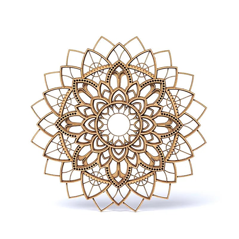 Décoration murale Mandala - lot de 2 pièces - 25 cm