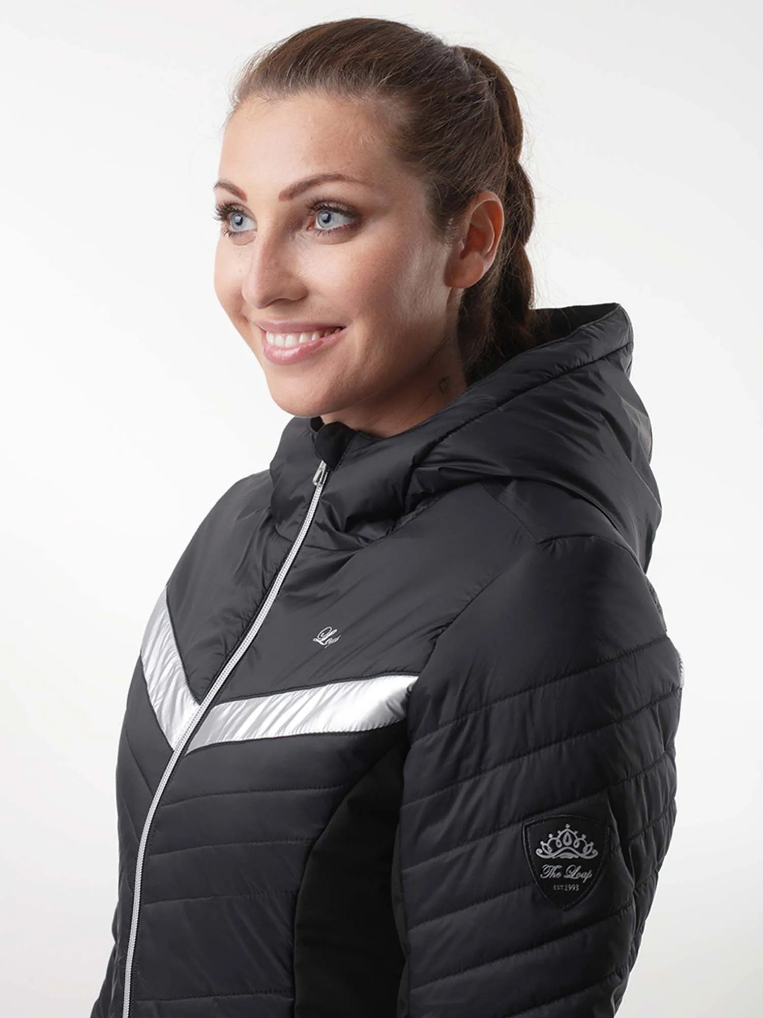 Damen-Skijacke Loap Oktie Schwarz