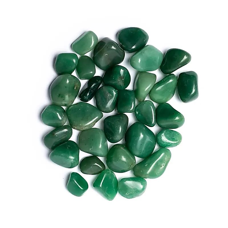 Zelené křemenné tromlované kameny A Kvalita - ±2-4cm; ± 1000 g