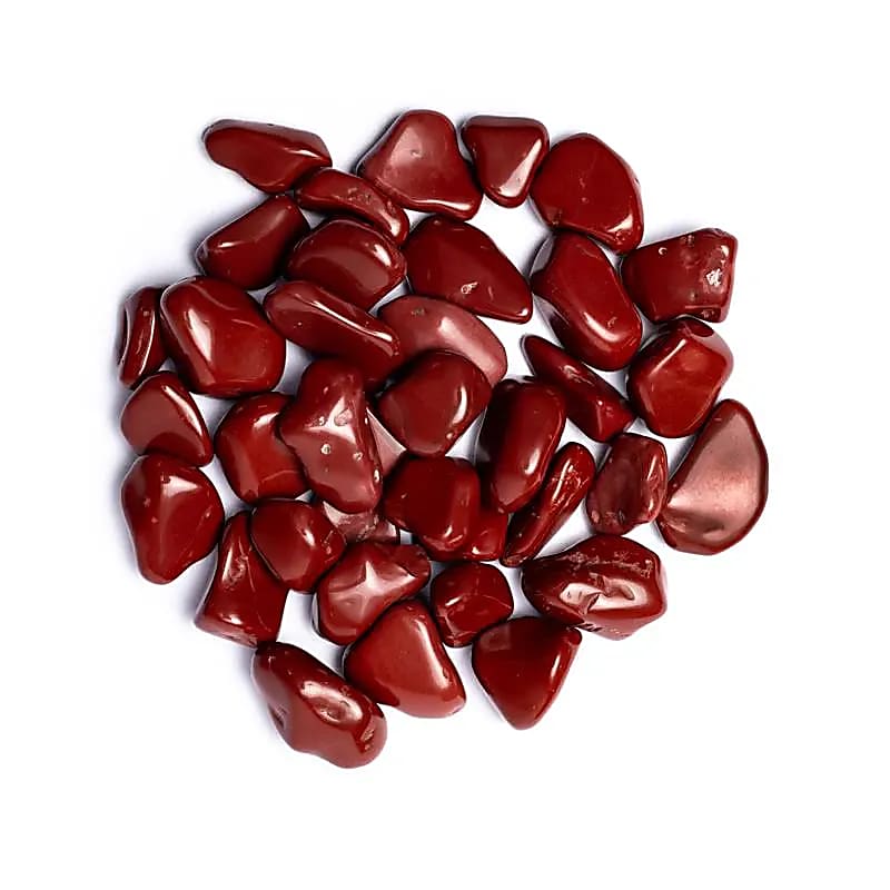 Red Jasper Tumbled Stones A Quality - ±2-4cm; ±1000g