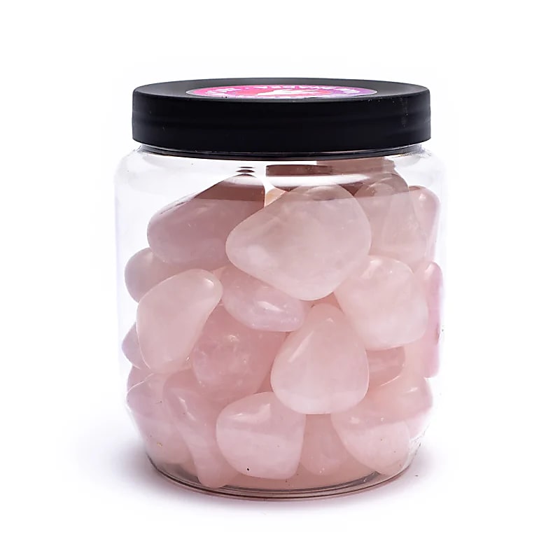 Quarzo rosa burattato qualità Aa - ±2x3 cm; ±500 G