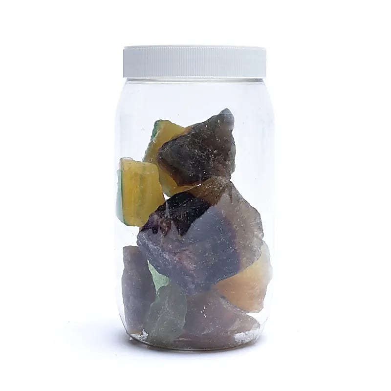 Grov regnbågsfluorit - ±3-8cm; ±1000g