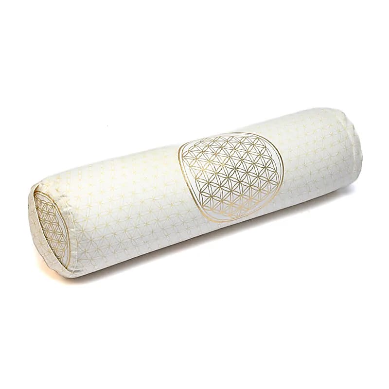 Bolster Round Flower Of Life Organic Cotton (ocs) - 60x16 Cm; ±2300 G