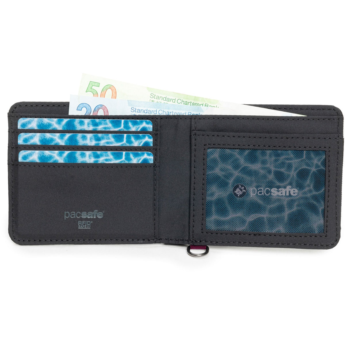 Pacsafe Rfidsafe Bifold Wallet Slate