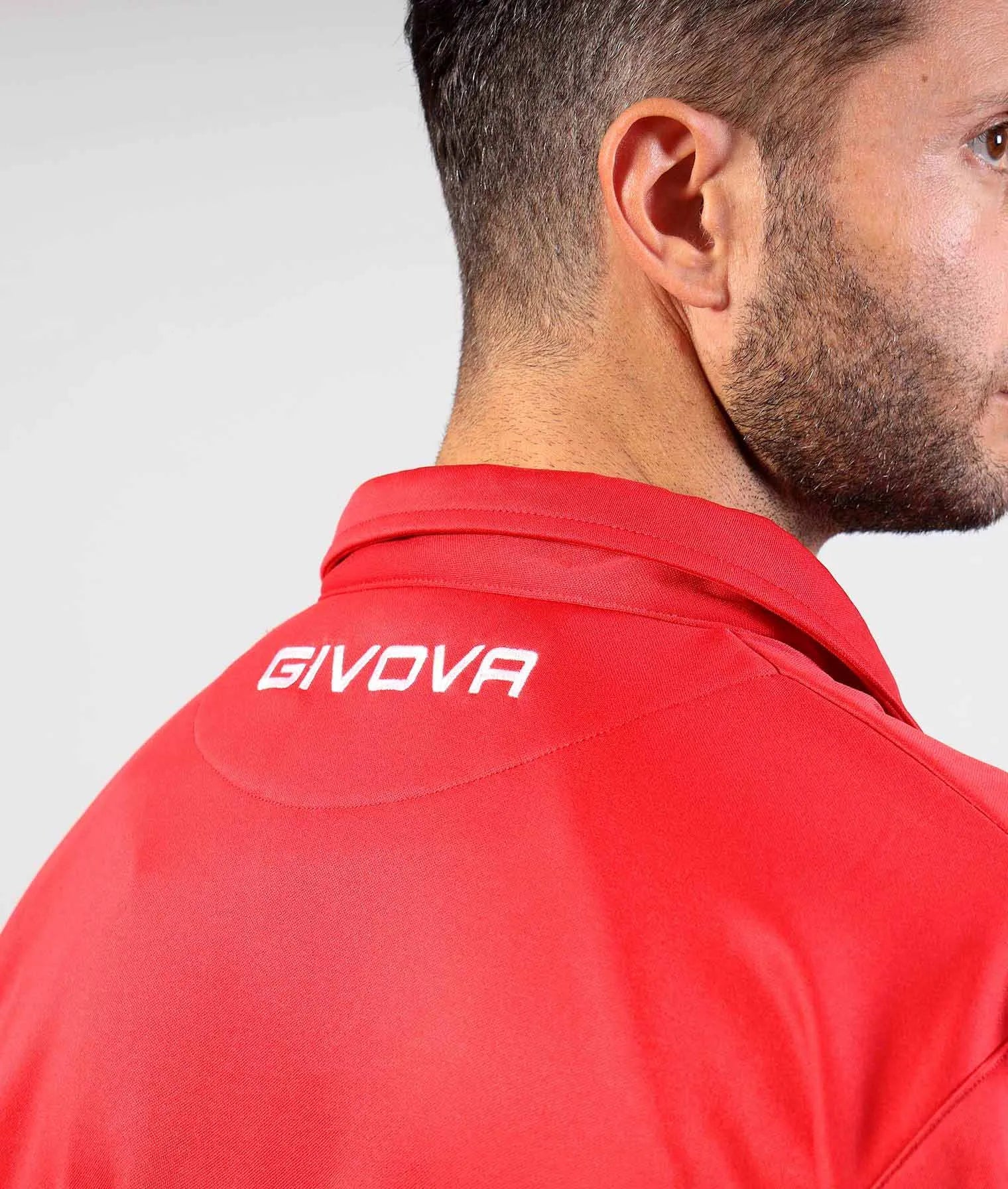 Felpa sportiva Givova Polarfleece Mono 500 Rossa