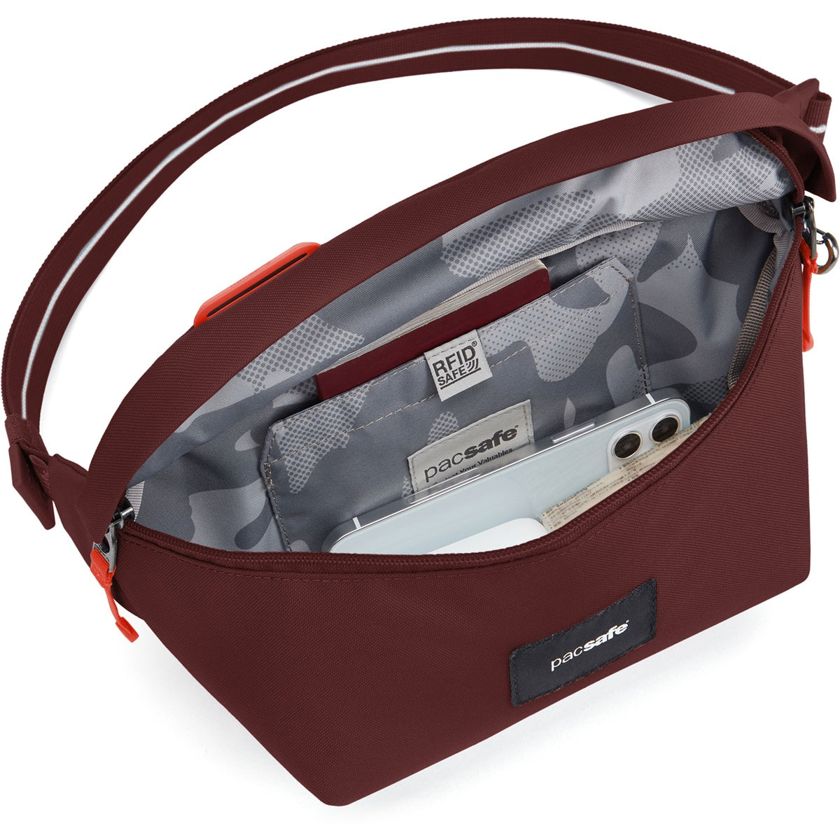 Pacsafe Go Sling Pack Granatrød
