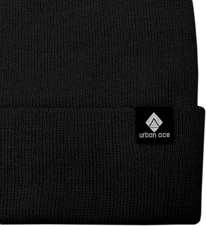 Gyerek téli sapka Urban Ace Jr Cotton Cuff Beanies Fekete