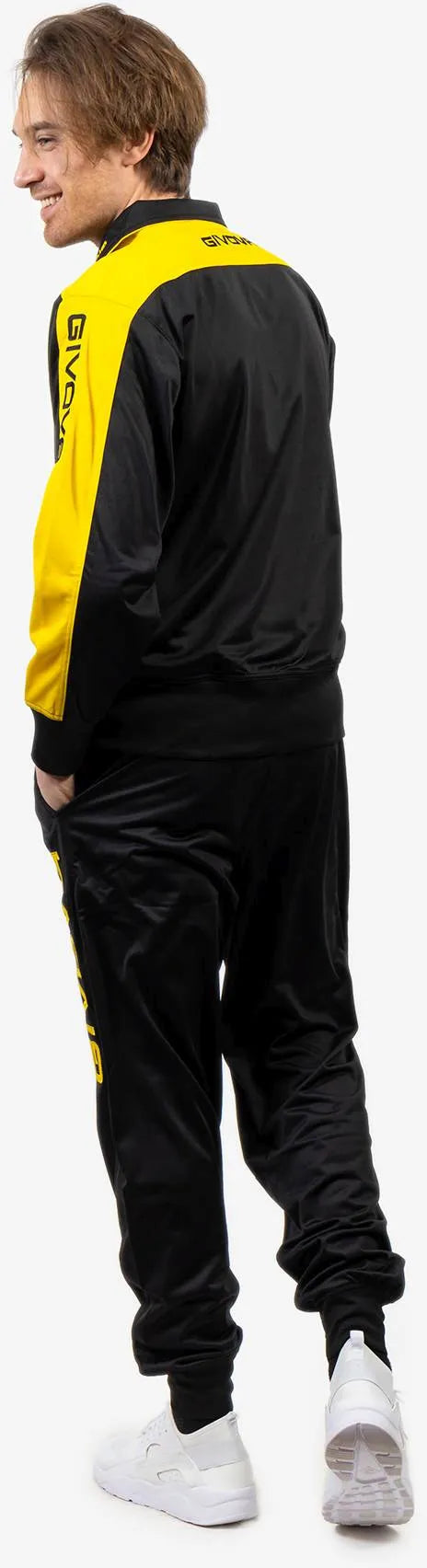 Set sportivo Givova Roma Nero-giallo Nero 2xl