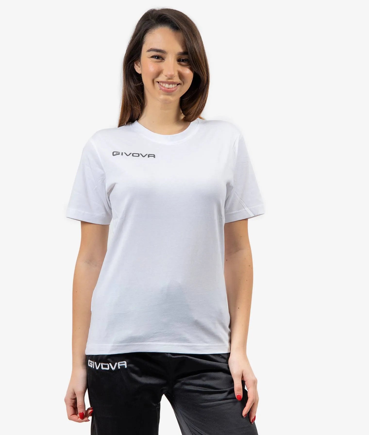 Baumwoll-T-Shirt Givova Cubo Weiß Weiß