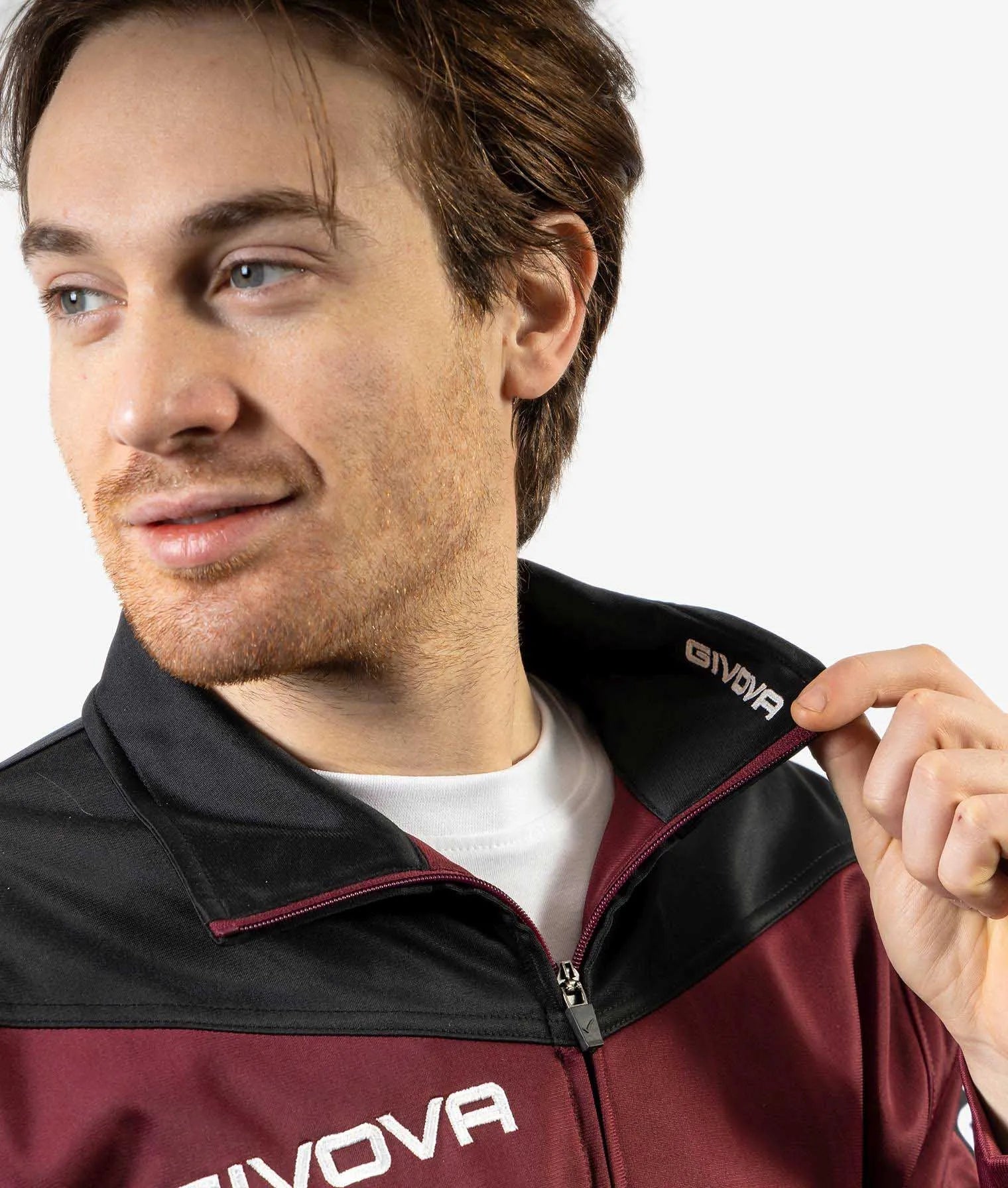 Givova Roma Bordeaux-zwarte sportset