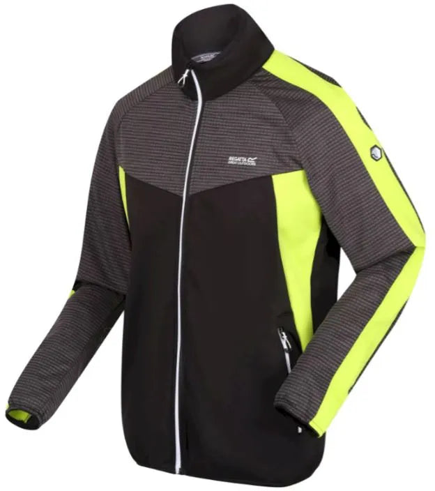 Herre sweatshirt Regatta Mænd Yare Vi Extol Stretch Softshell Jakke Sort