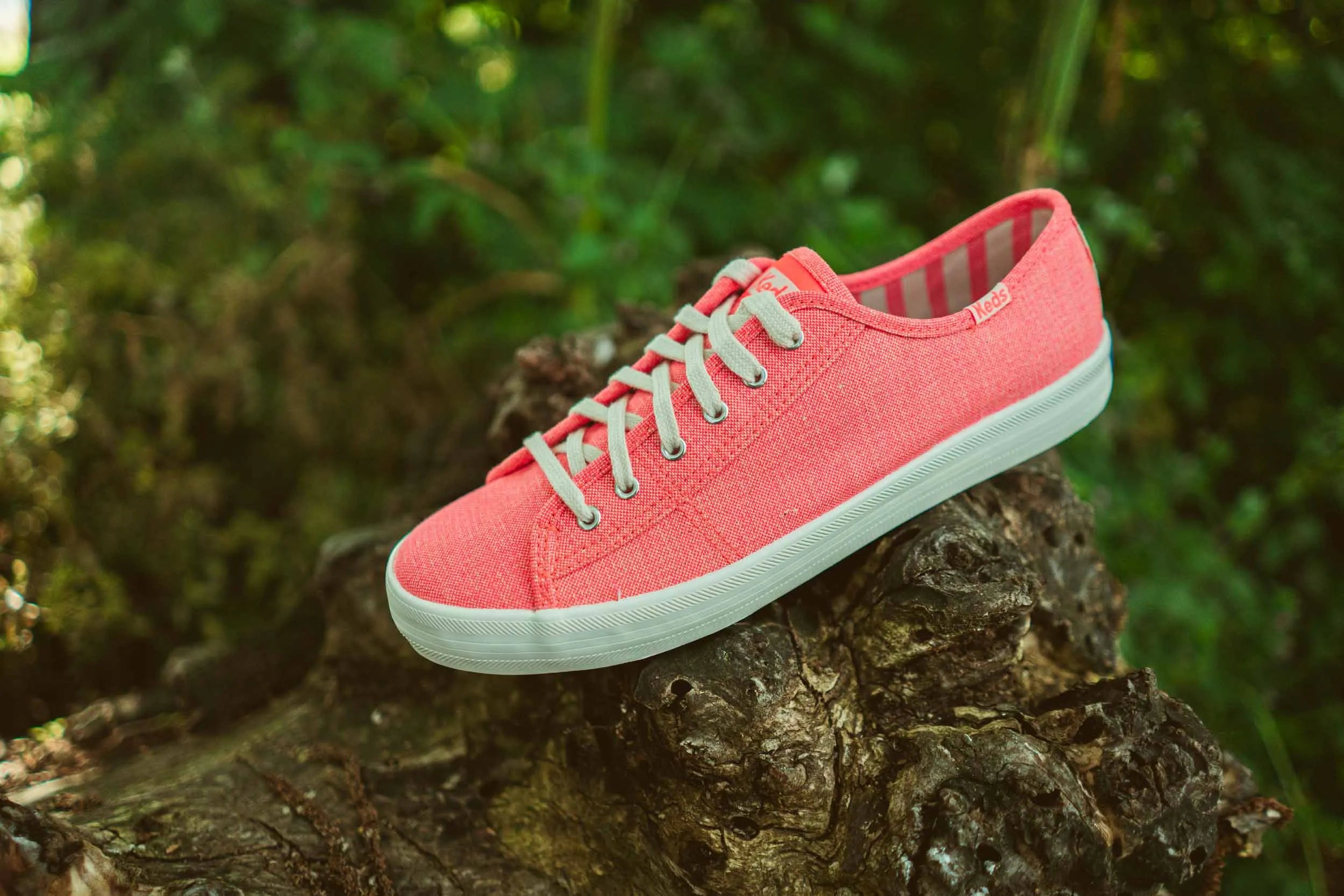 Zapatos De Mujer Keds Wms Kickstart Canvas Bright Coral Naranja Rosa