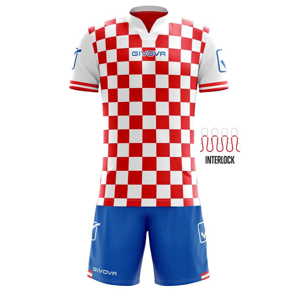 Set sport givova competiție roșu-royal roșu l