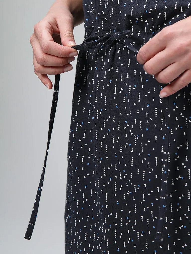 Vestido feminino loap baskela dblu azul m