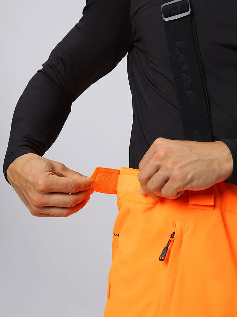 Men's ski pants loap lawed orange orange - XL