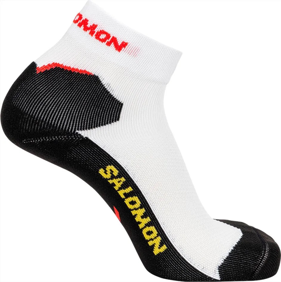 Sokken Salomon Unisex Speedcross Enkel Dx+sx 1p Wit/zwart Wit
