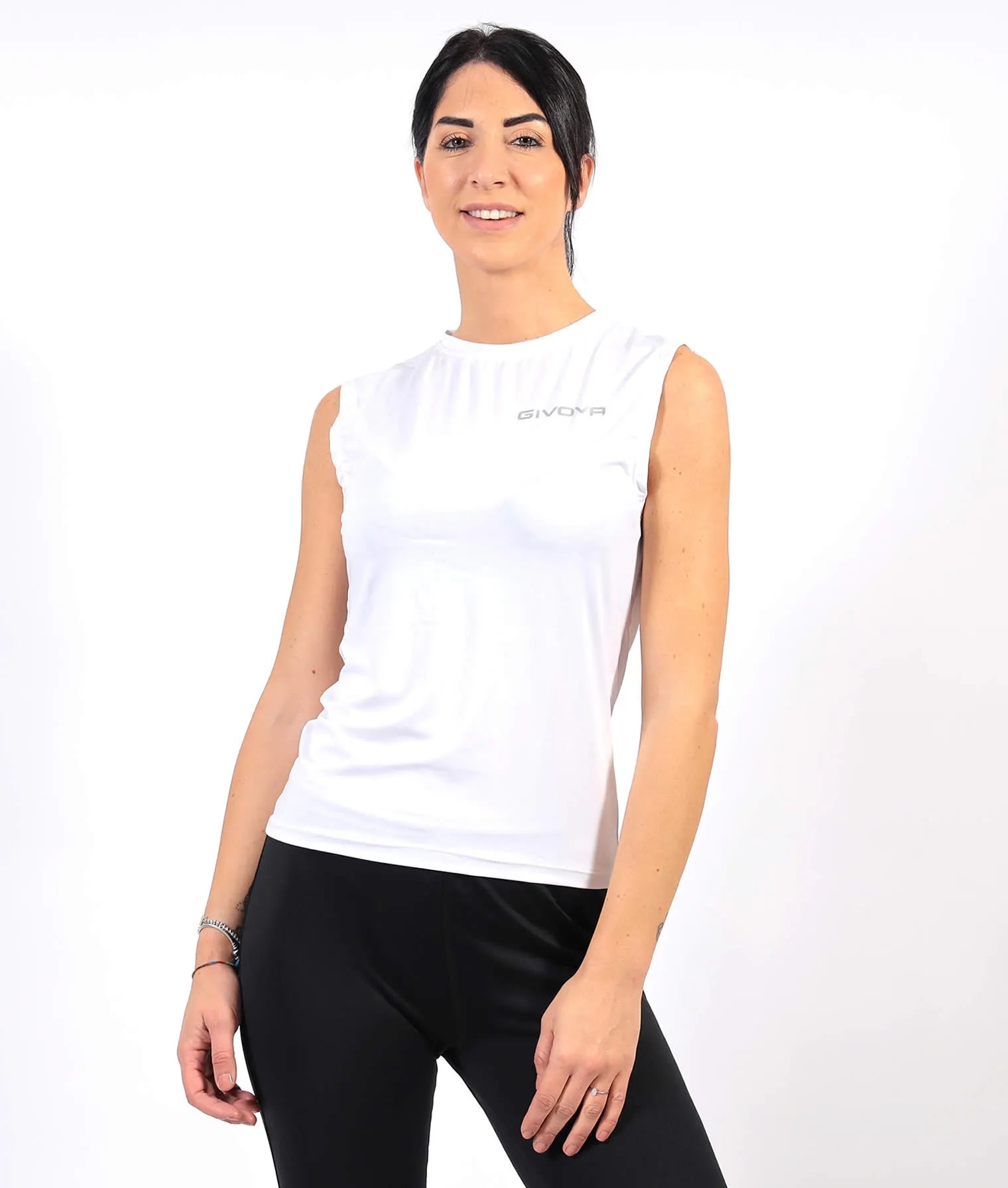 Canotta elastica Givova Technical Corpus 1 Bianca