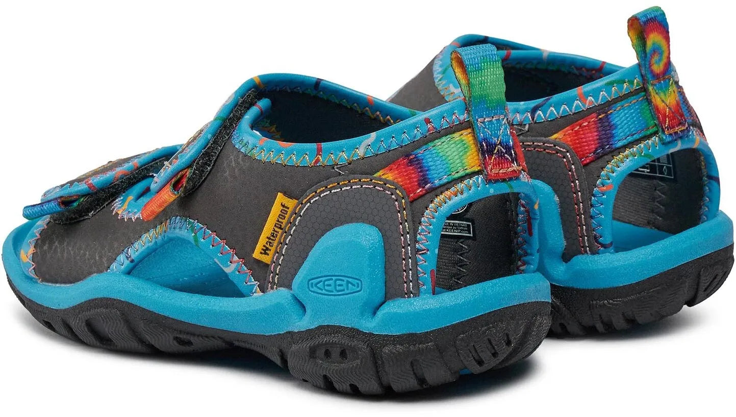 Detské topánky Keen jr knotch creek ot magnet-tie dye modrá 36