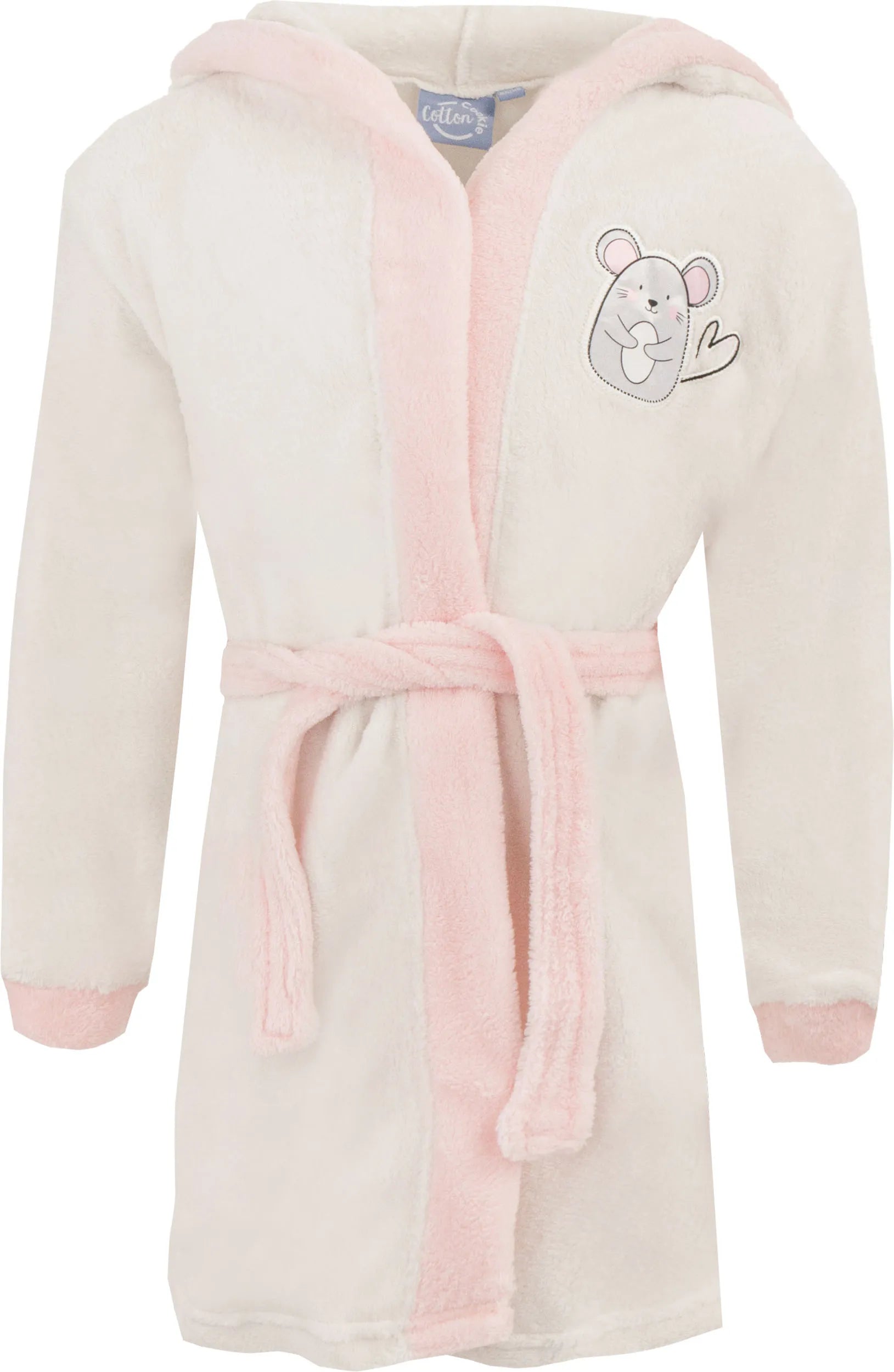 Kinderbadjassen Muis Grijs