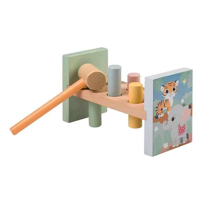 Joueco Wildies Family Wooden Hammer Bench