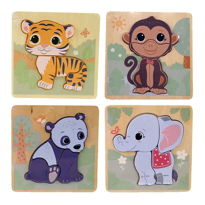 Joueco Wildies Family Puzzle 4 Assorted