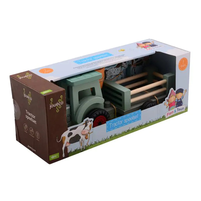 Игрален комплект с трактор Joueco Fien & Teun