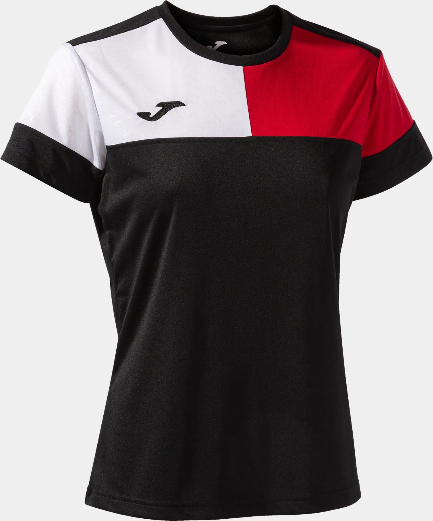 Camiseta feminina joma camiseta manga preto-vermelho preto/vermelho xs