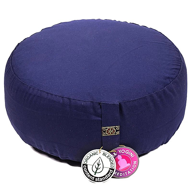 Meditatiekussen Indigo Biologisch Katoen (ocs) - 33x17cm; ±2300g