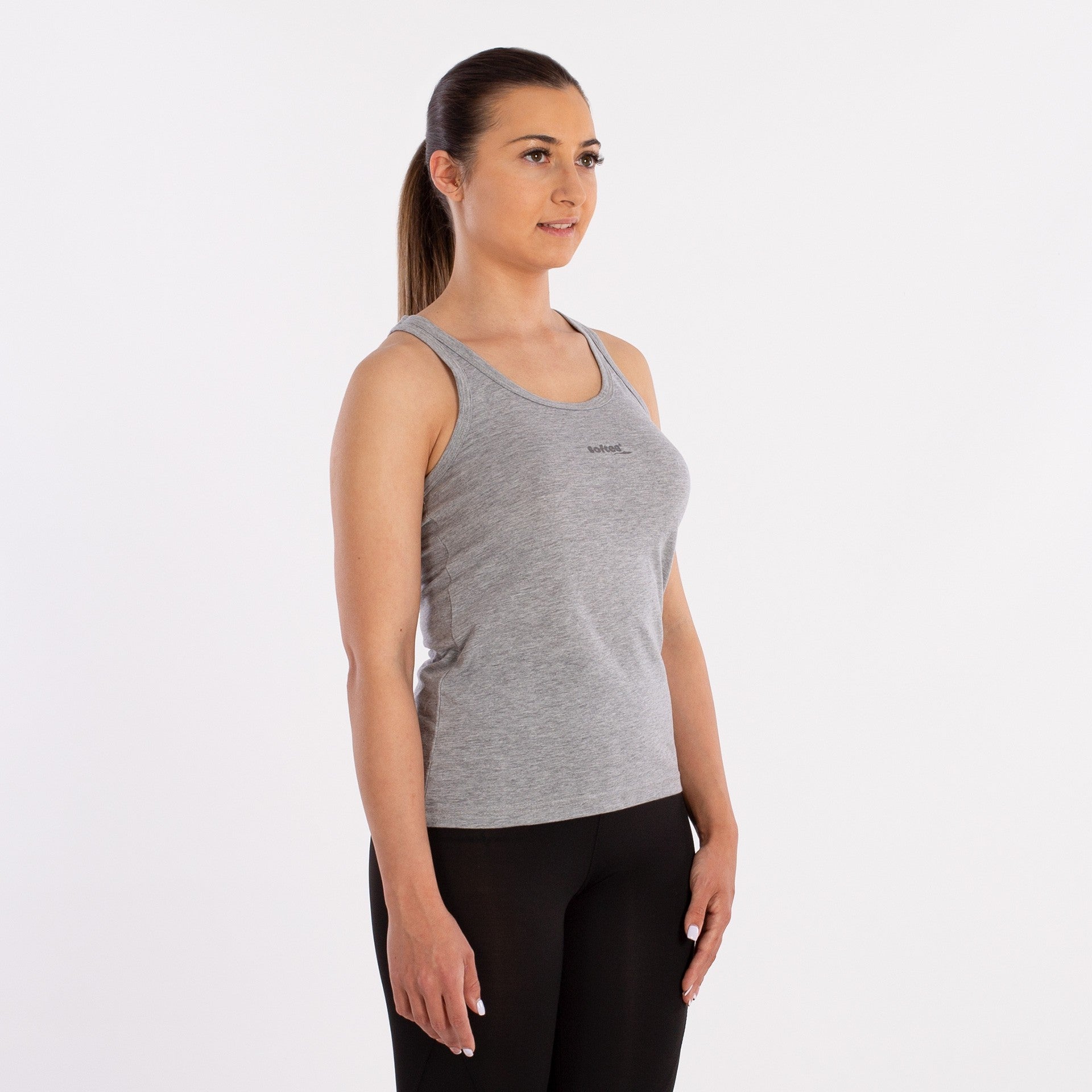 Softee spreagadh bean sleeveless t-léine