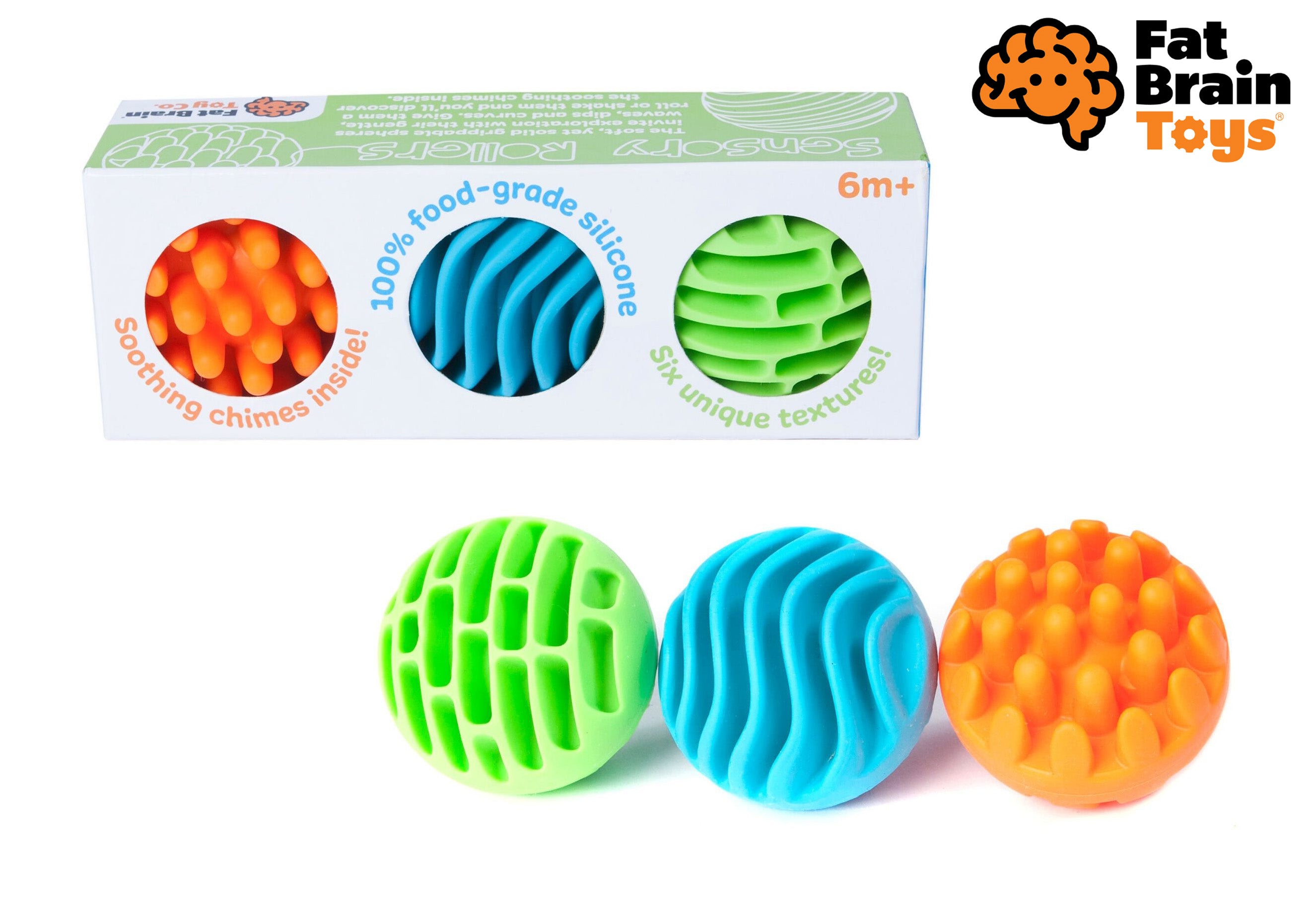 Senzorické válečky Fat Brain Taktile Balls