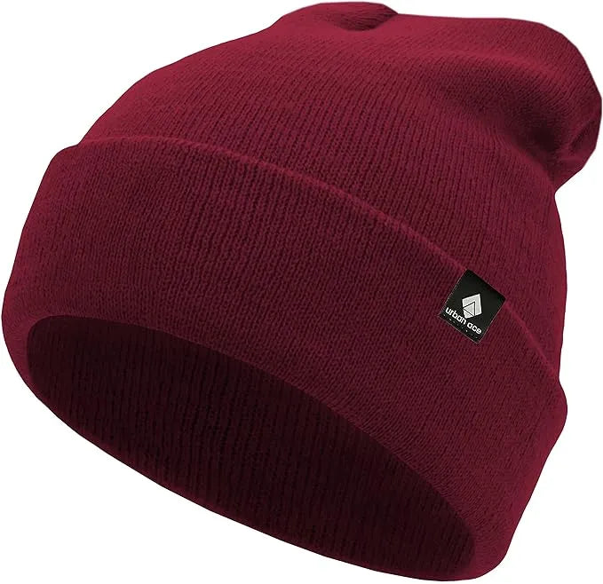 Hata geimhridh leanaí uirbeach Ace jr cadás cuff beanies ruby burgúin