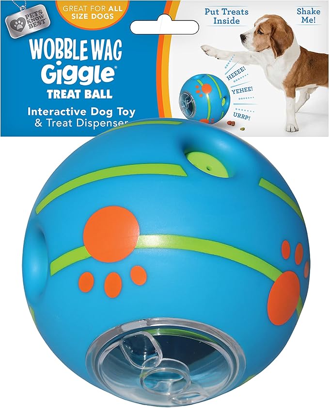 Wobble Wag Giggle Treatball – Fun And Interactive Treat Dispenser