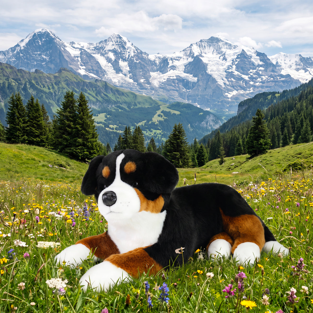 Plush Bernese Mountain Dog 89 Cm Eco-friendly