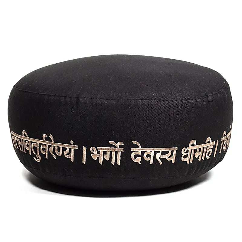 Poduszka do medytacji Gayatri Mantra bawełna organiczna (ocs) - 33x17 cm; ±2300 G